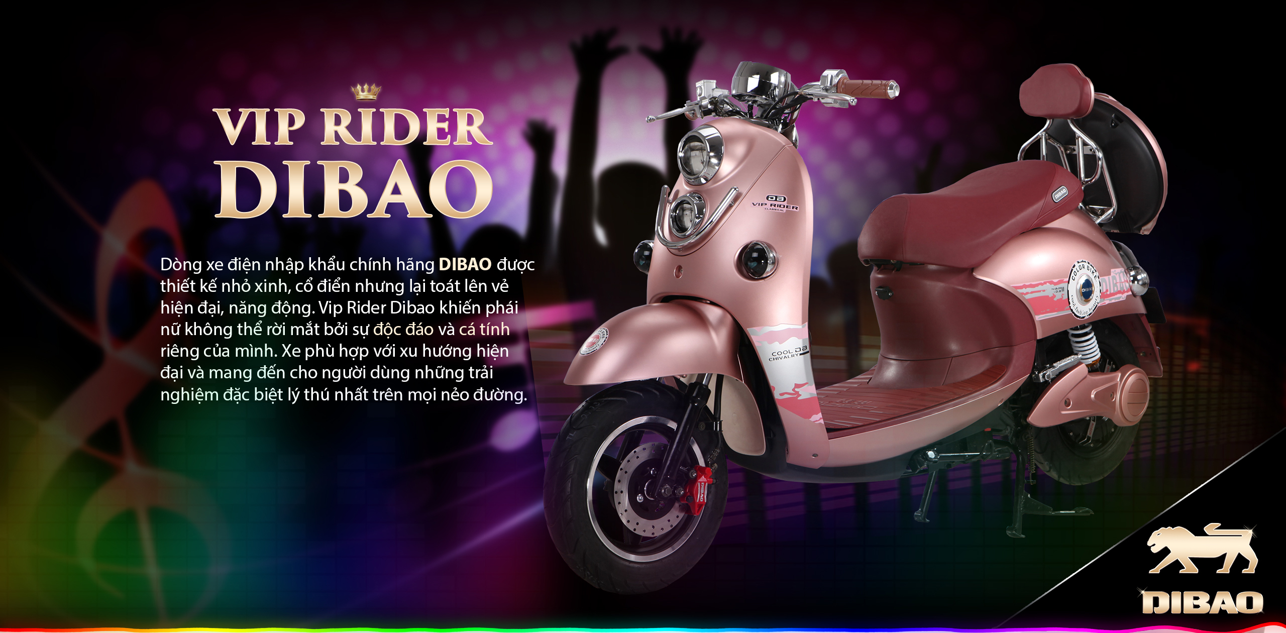 xe điện vip rider dibao