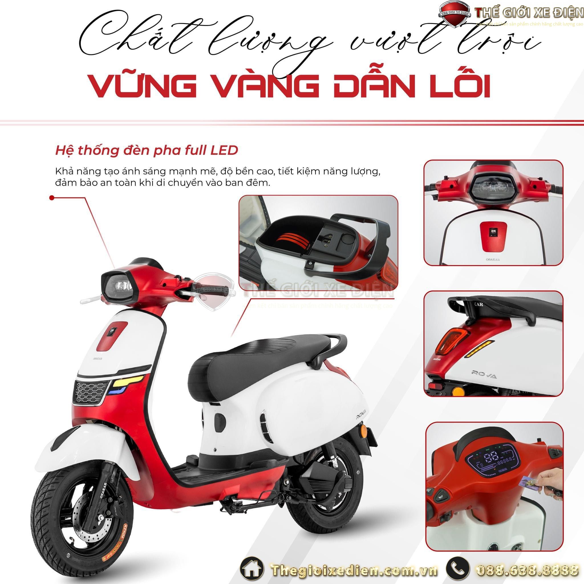 Xe máy điện Osakar Rova Việt Nhật
