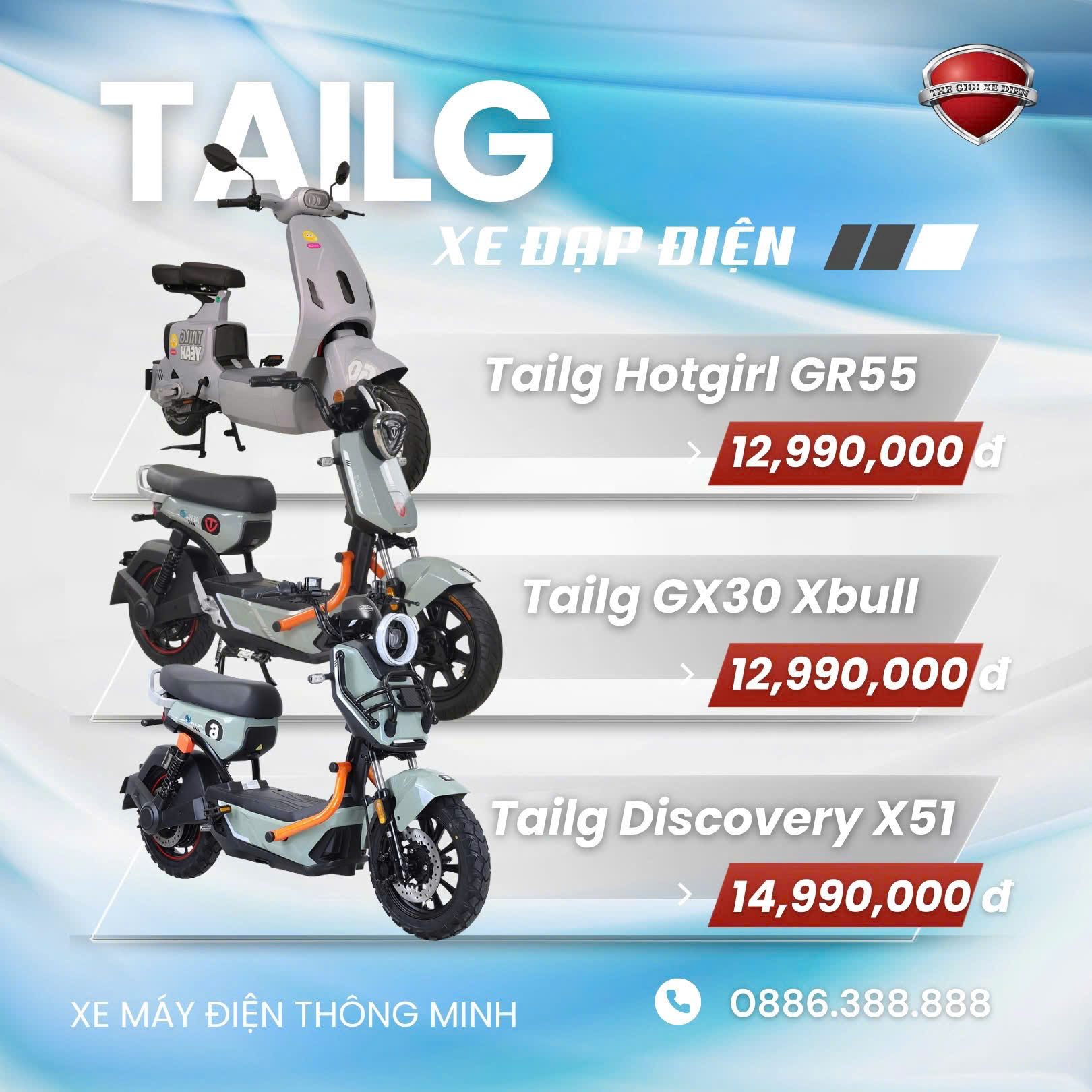 Xe Đạp Điện Tailg Hotgirl GR55
