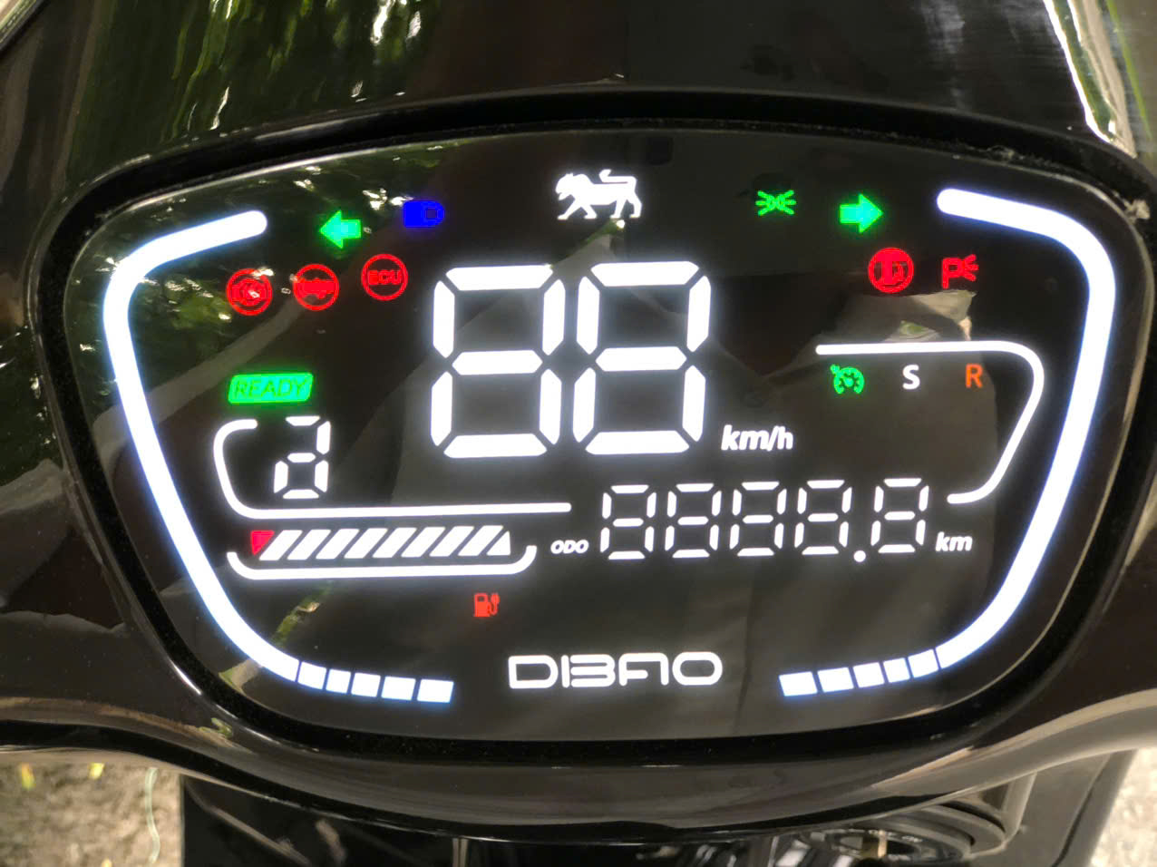 Xe máy điện Dibao Tesla Chic đèn tròn 