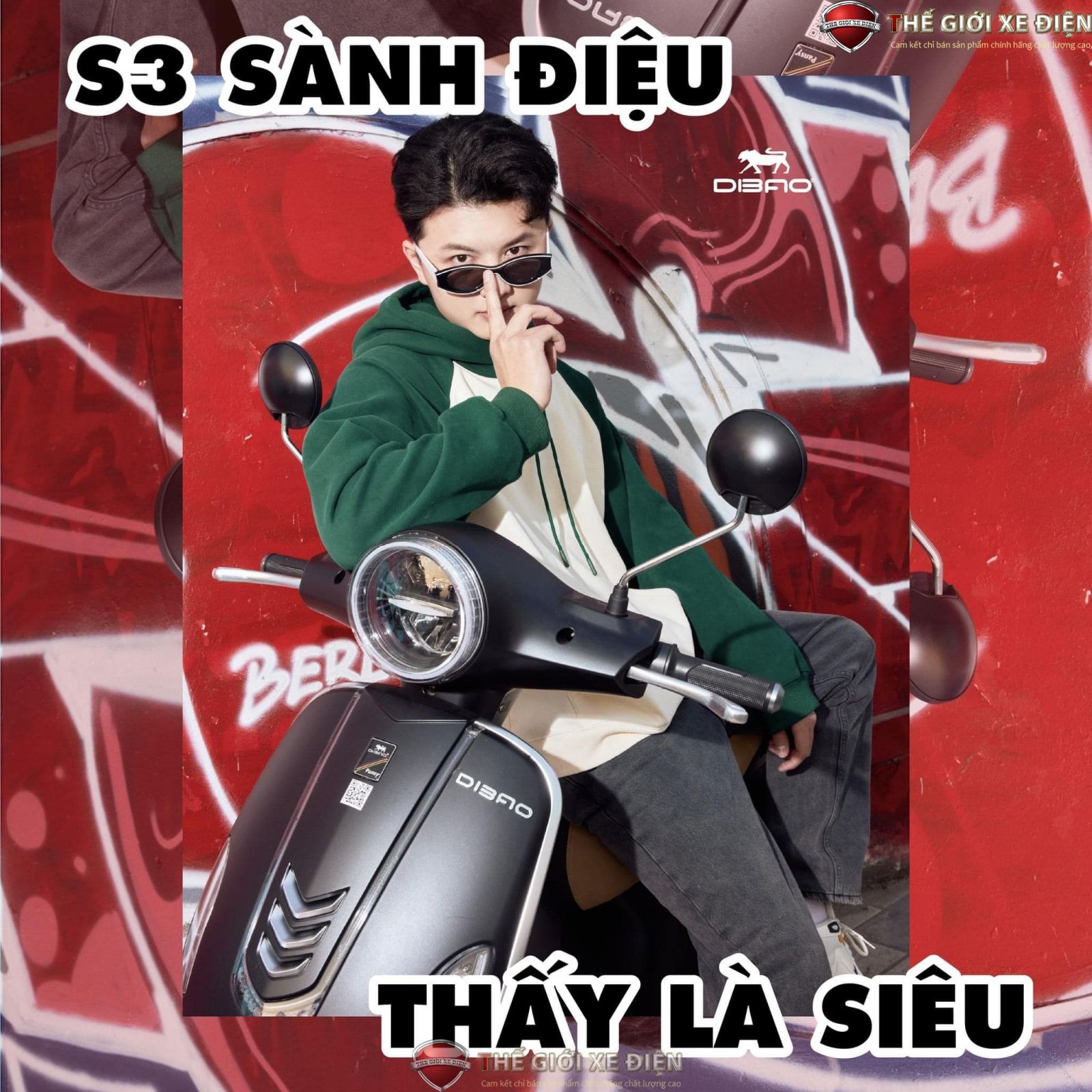Xe máy điện Vespa Dibao Pansy S3 Xe máy điện Vespa Dibao Pansy S3