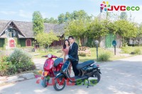 Xe Máy Điện JVC Vespas Đèn Tròn Phanh Đĩa