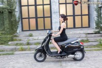 Xe Máy Điện JVC Vespas Đèn Tròn Phanh Đĩa