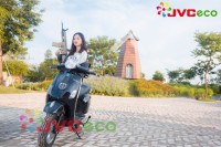 Xe Máy Điện JVC Vespas Đèn Tròn Phanh Đĩa