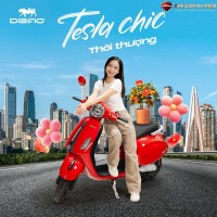 Xe Máy Điện Dibao Tesla Chic 2024 Đèn Tròn