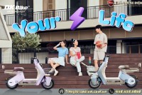 Xe Đạp Điện DK Lyva Cola Dùng 4 Ắc Quy 24Ah