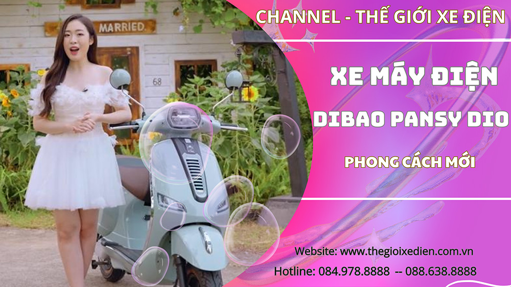 Xe Máy Điện Dibao Pansy Dio 2024 Phiên Bản Mới Phong Cách Mới