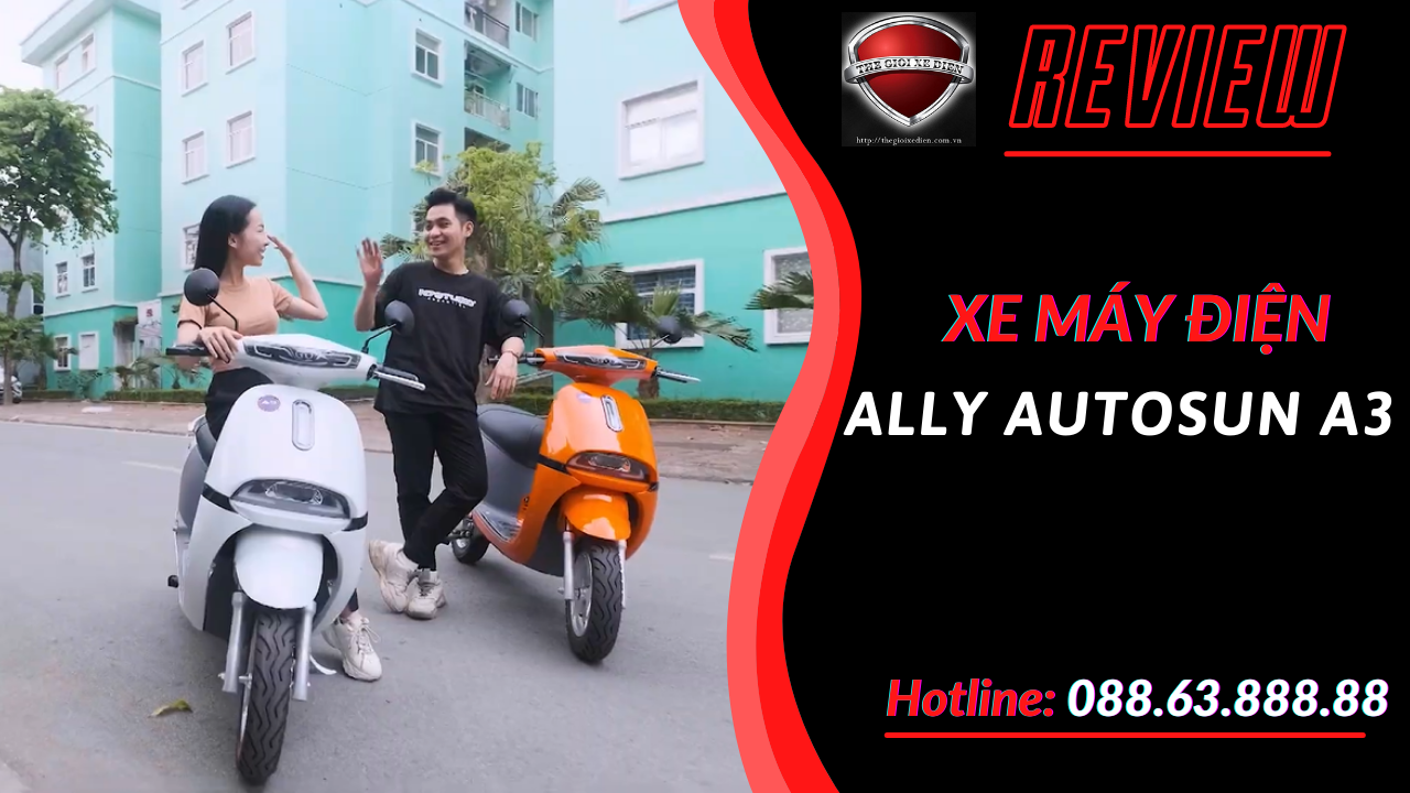 Xe Máy Điện ALLY Autosun A5 - Dáng Nhẹ Lướt Êm