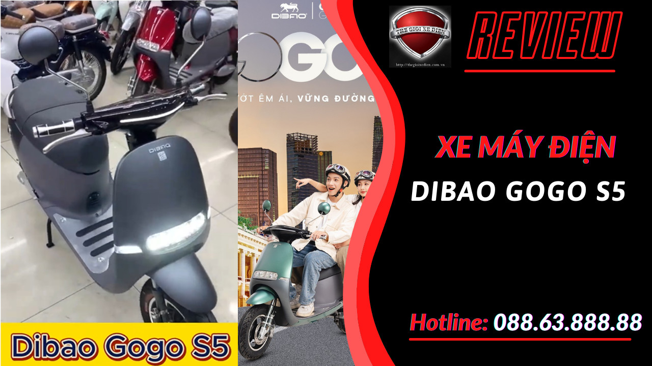 Riview Xe Máy Điện Dibao Gogo S5 2 Phanh Đĩa 2024