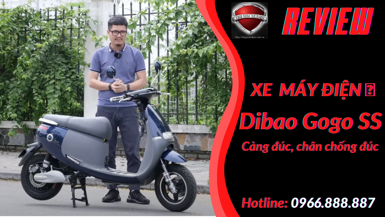 Xe Máy Điện Gogo SS Dibao Càng Đúc Chân Chống Đúc - Phiên Bản Hoàn Hảo 2021