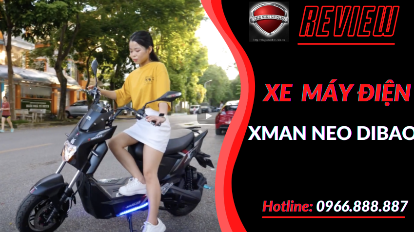 Xe Máy Điện Xman Neo Dibao Kiểu Dáng Thể Thao, Vận Hành Mạnh Mẽ