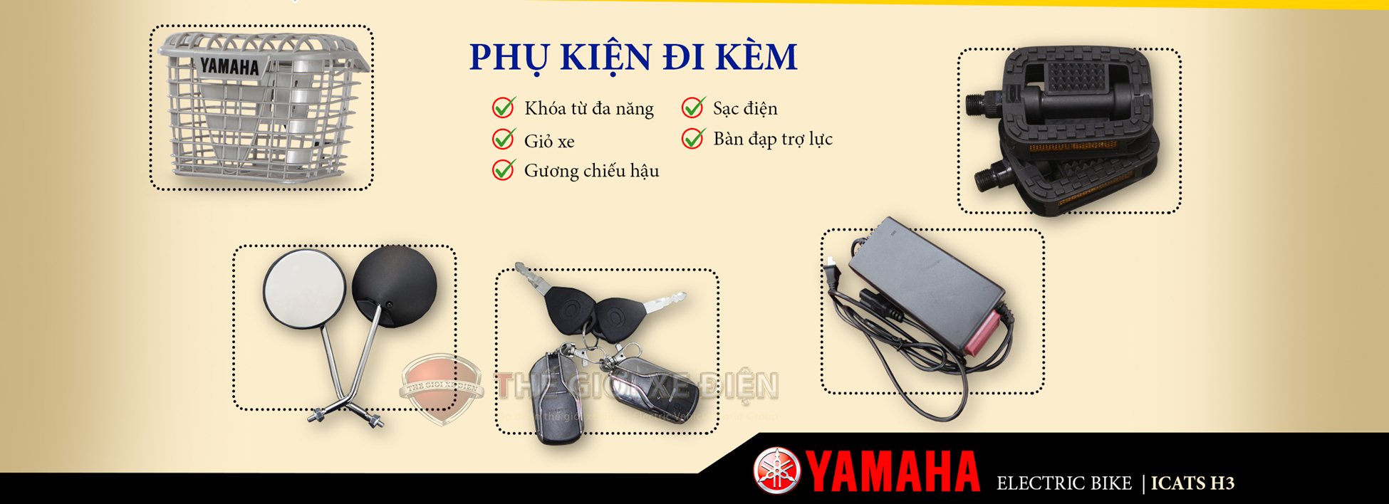 Xe Đạp Điện Yamaha Icats H3