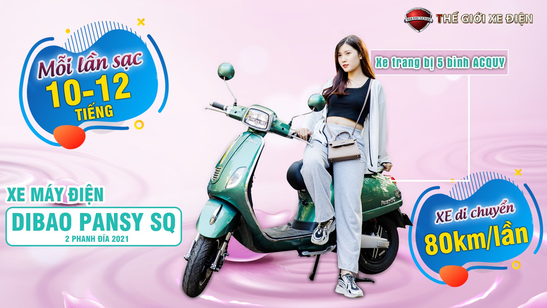 xe máy điện vespa pansy sq dibao 2021