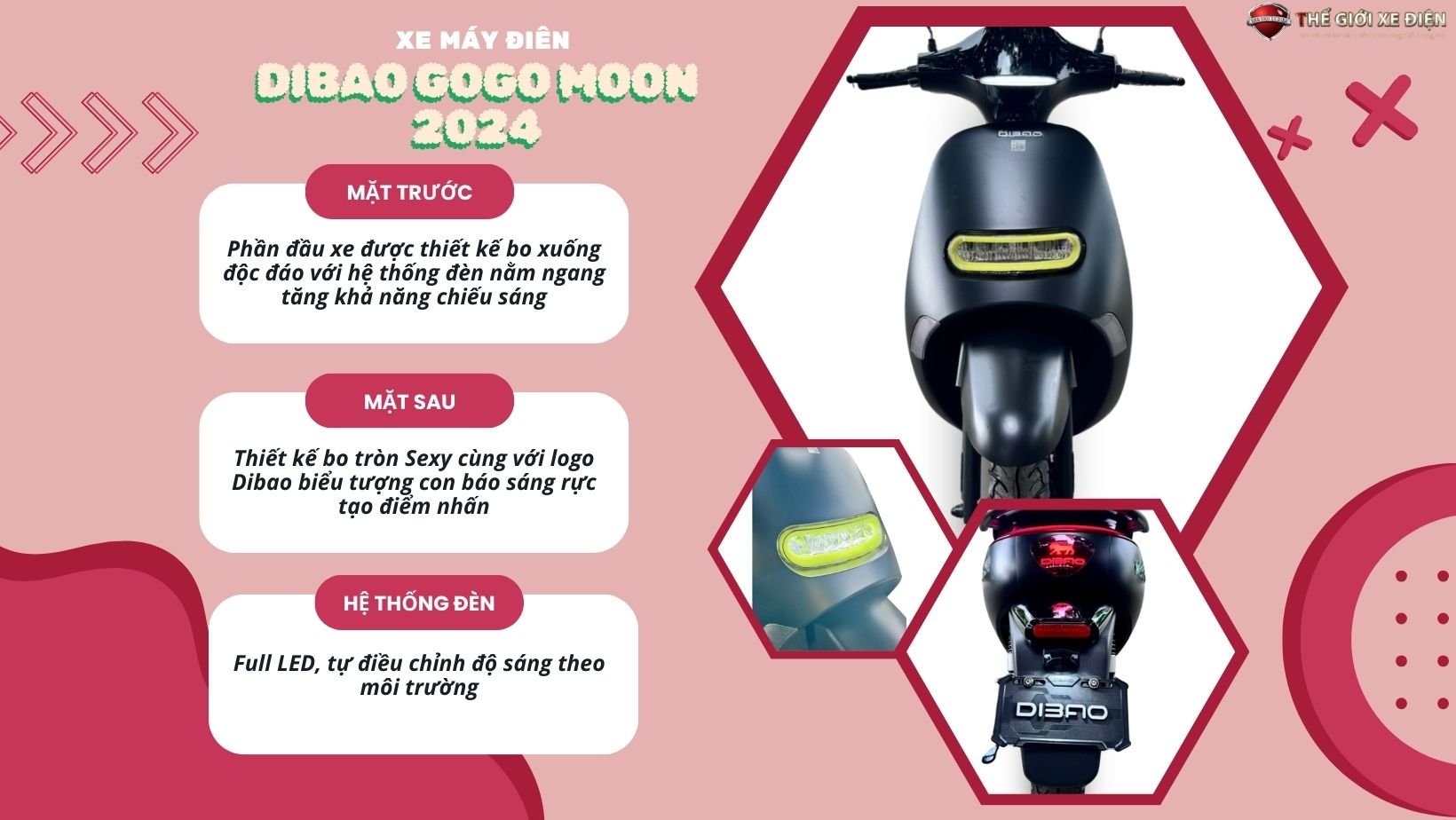 Xe máy điện Dibao Gogo Moon đời mới nhất Xe máy điện Dibao Gogo Moon đời mới nhất