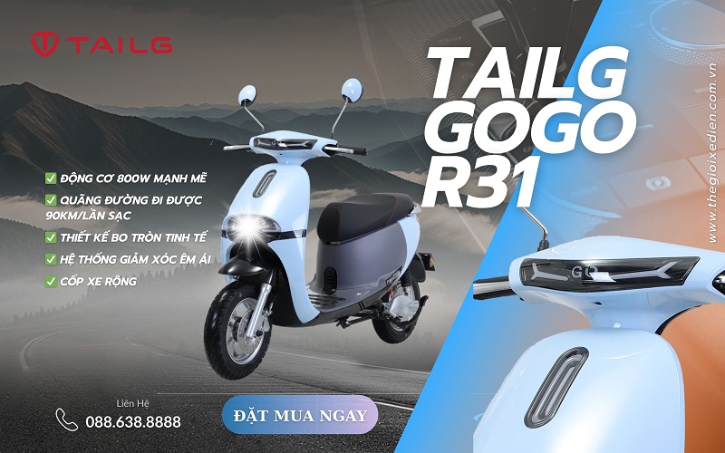 Xe máy điện Tailg Gogo R31 chính hãng Xe máy điện Tailg Gogo R31 chính hãng