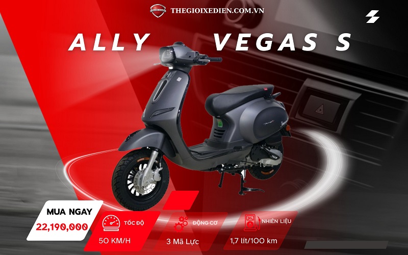 Xe ga 50cc Ally Vegas S thế hệ mới Xe ga 50cc Ally Vegas S thế hệ mới