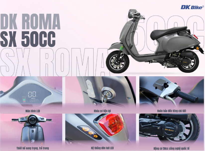 Xe ga 50cc DK Roma SX Xe ga 50cc DK Roma SX