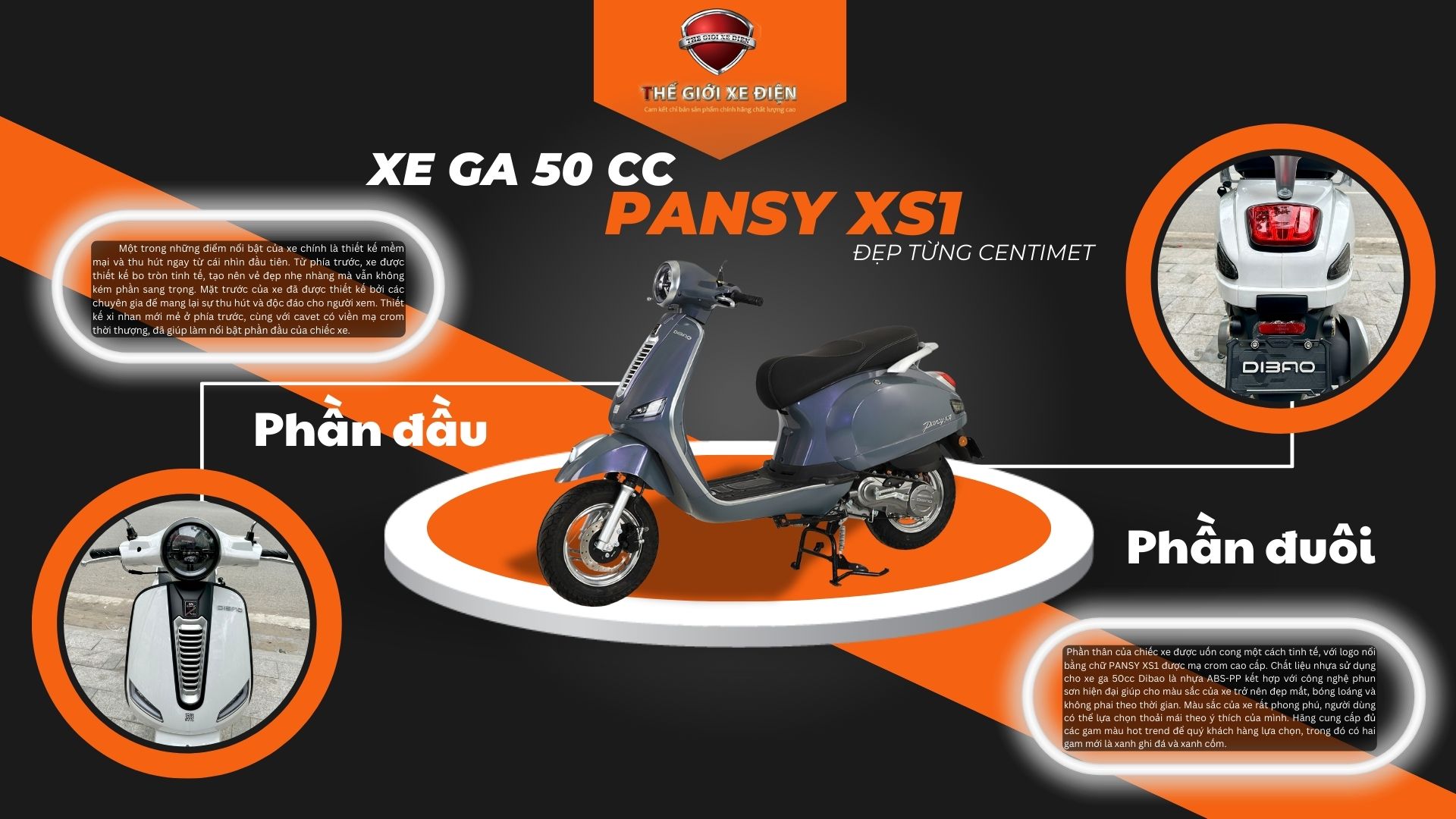 Xe ga 50cc Dibao Pansy XS1 Neo Pro Xe ga 50cc Dibao Pansy XS1 Neo Pro