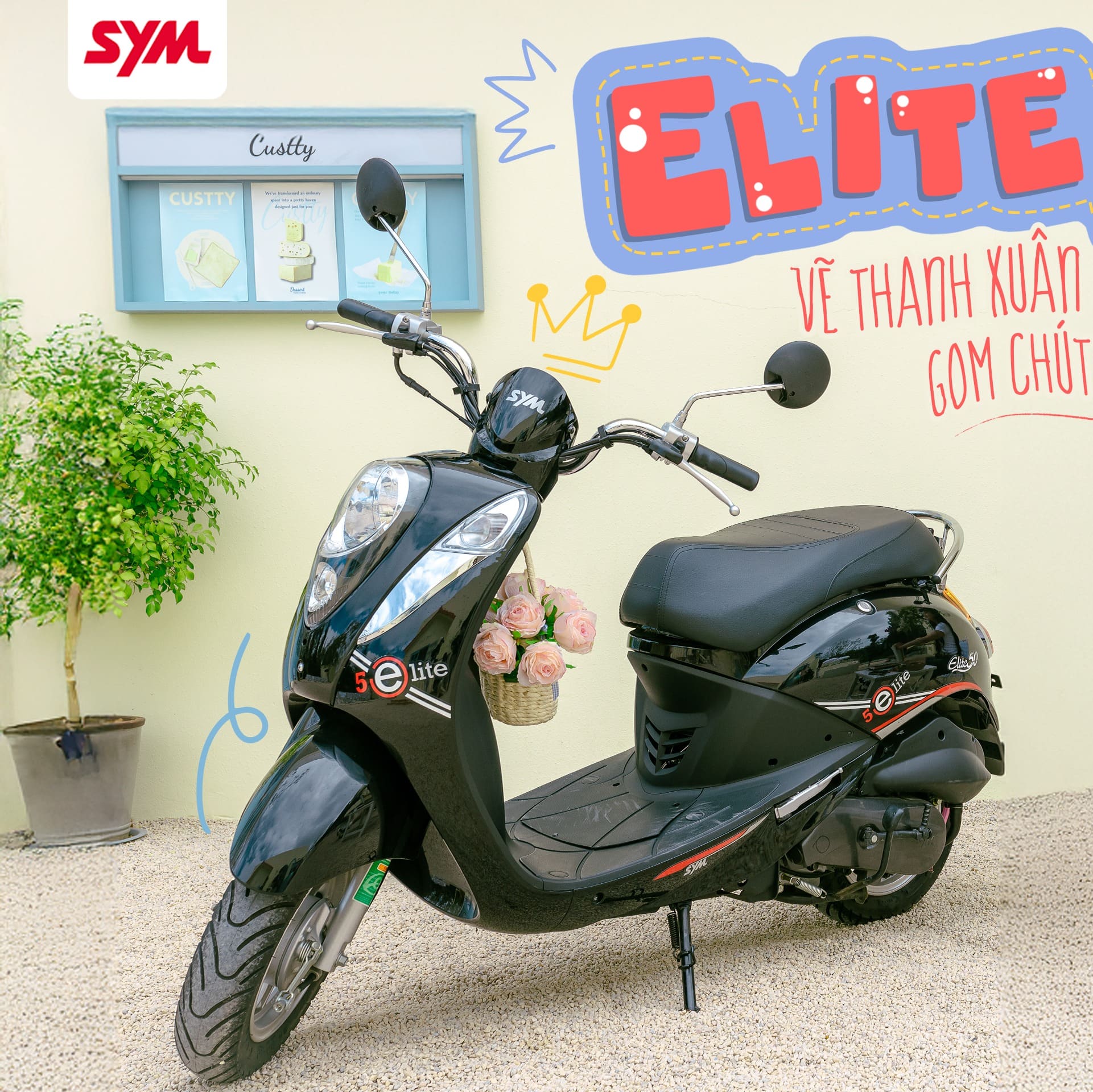 Xe ga 50cc Elite SYM Xe ga 50cc Elite SYM