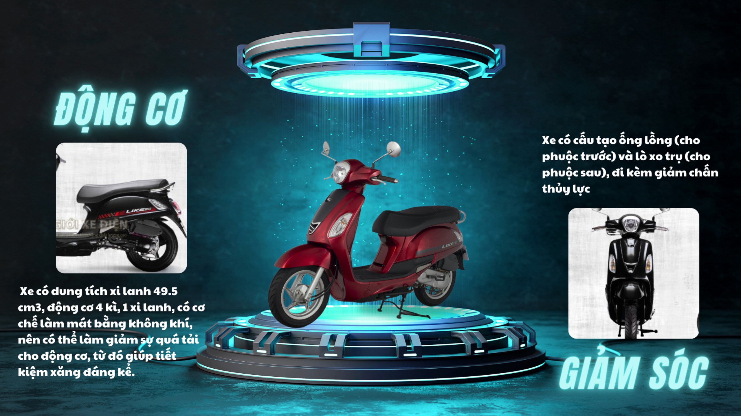 Xe ga 50cc KYMCO Like bản cao cấp Xe ga 50cc KYMCO Like bản cao cấp