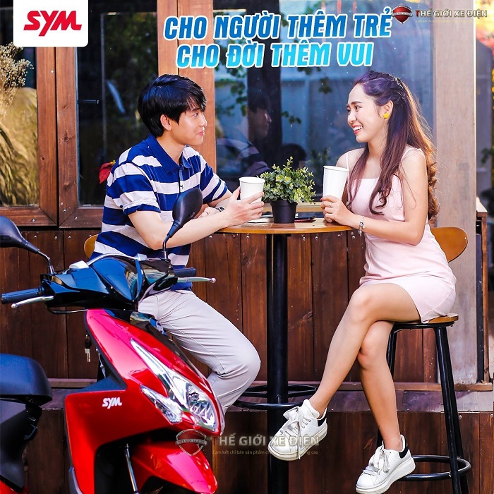 Xe ga 50cc SYM Passing sơn bóng Xe ga 50cc SYM Passing sơn bóng