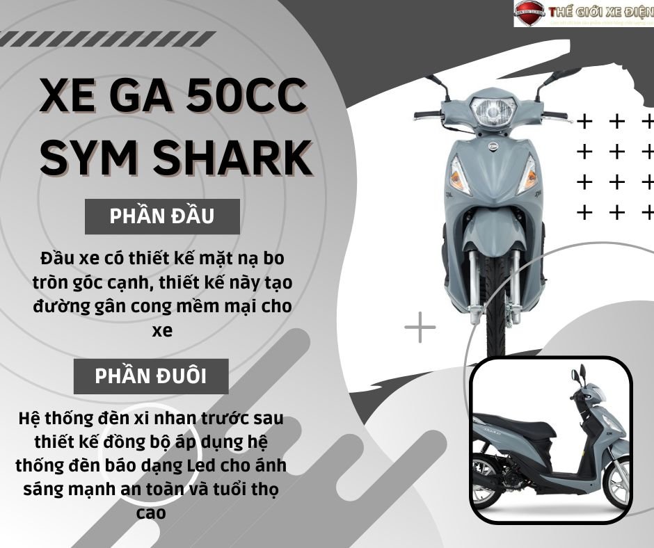 Xe ga 50cc SYM Shark Xe ga 50cc SYM Shark