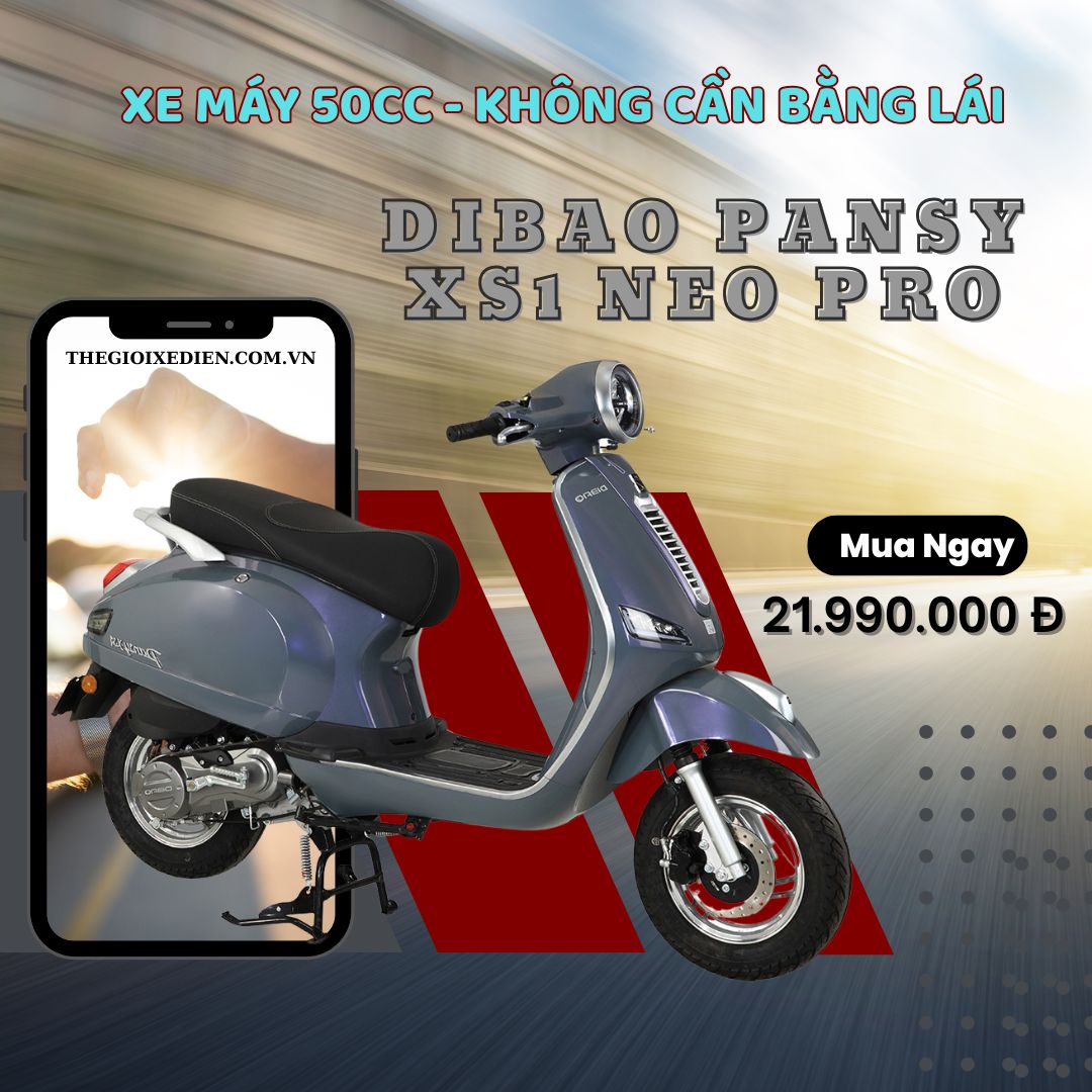 xe máy 50cc không bằng lái - Pansy XS1 Neo Pro