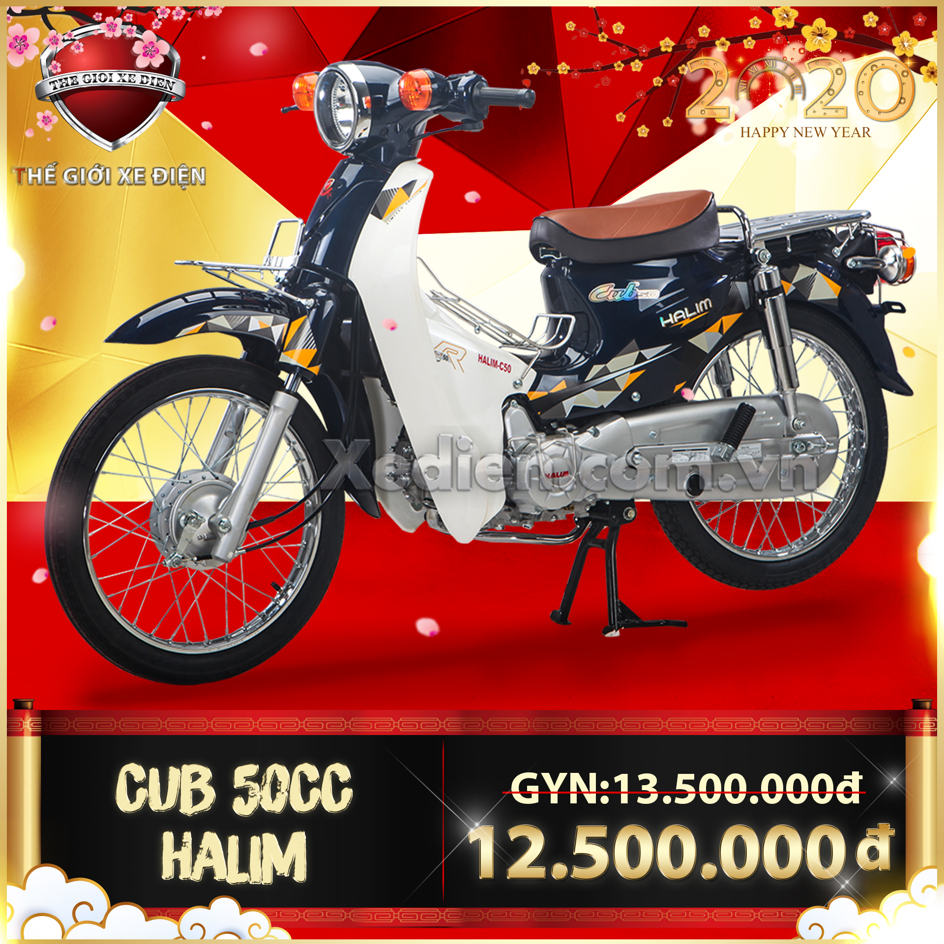 xe cub 50 phân khối Cub Halim