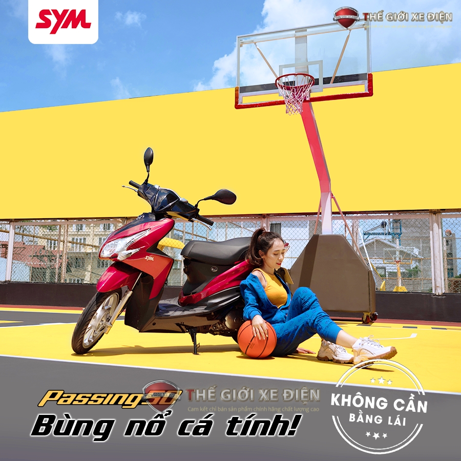 giảm xóc êm sym passing 50cc