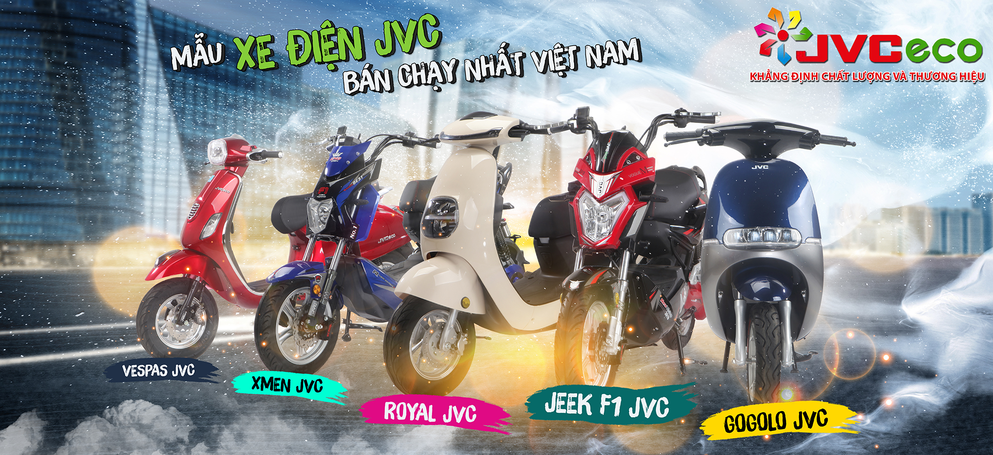 các dòng xe điện jvc