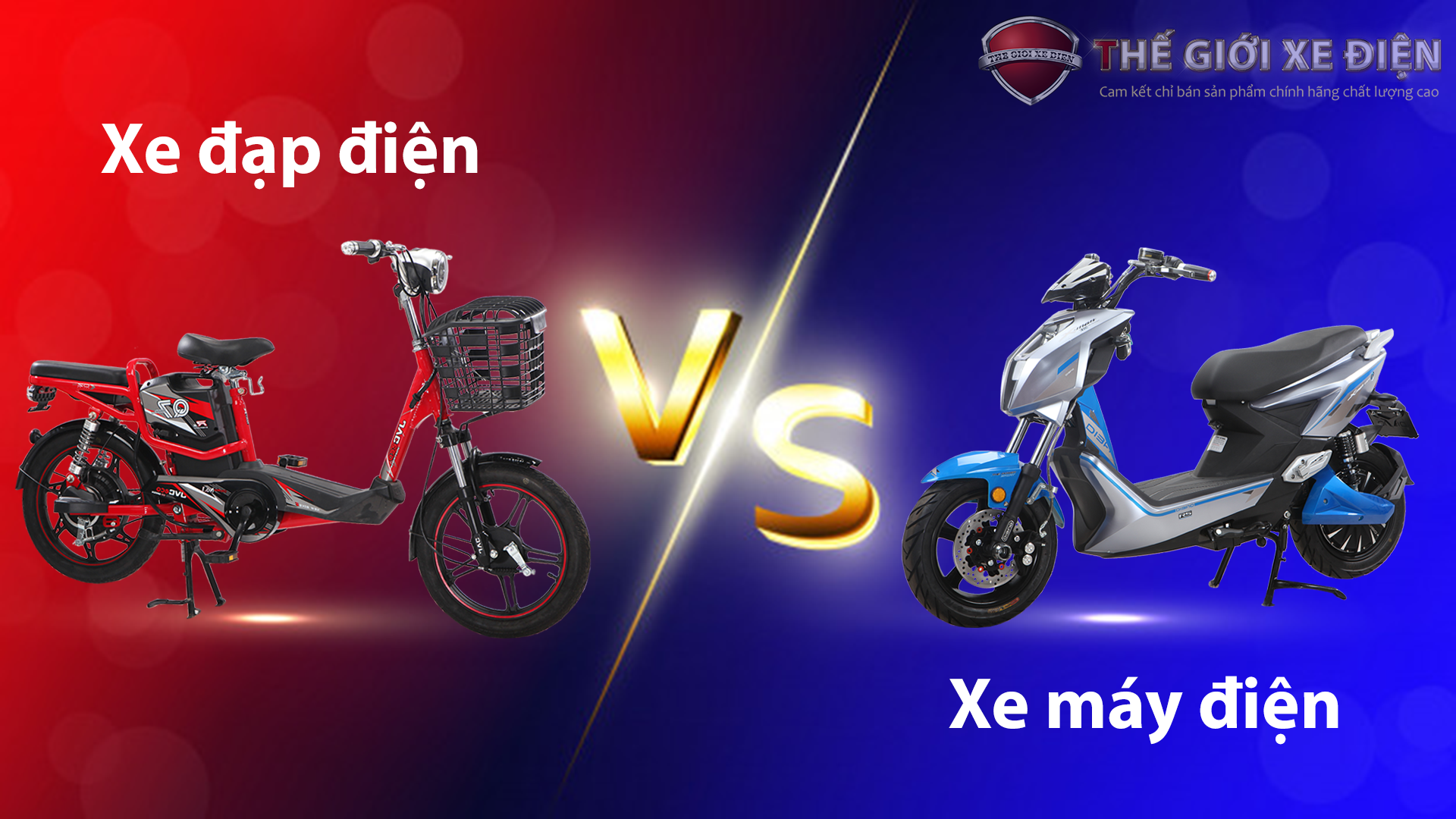 so sánh xe đạp điện và xe máy điện