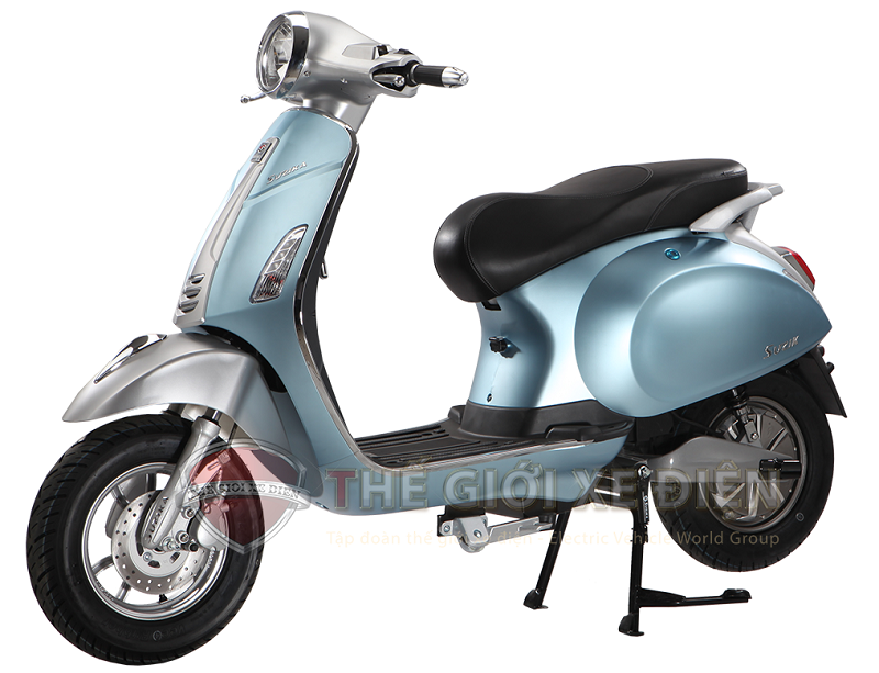 Xe máy điện Vespa Sizika màu xanh ngọc