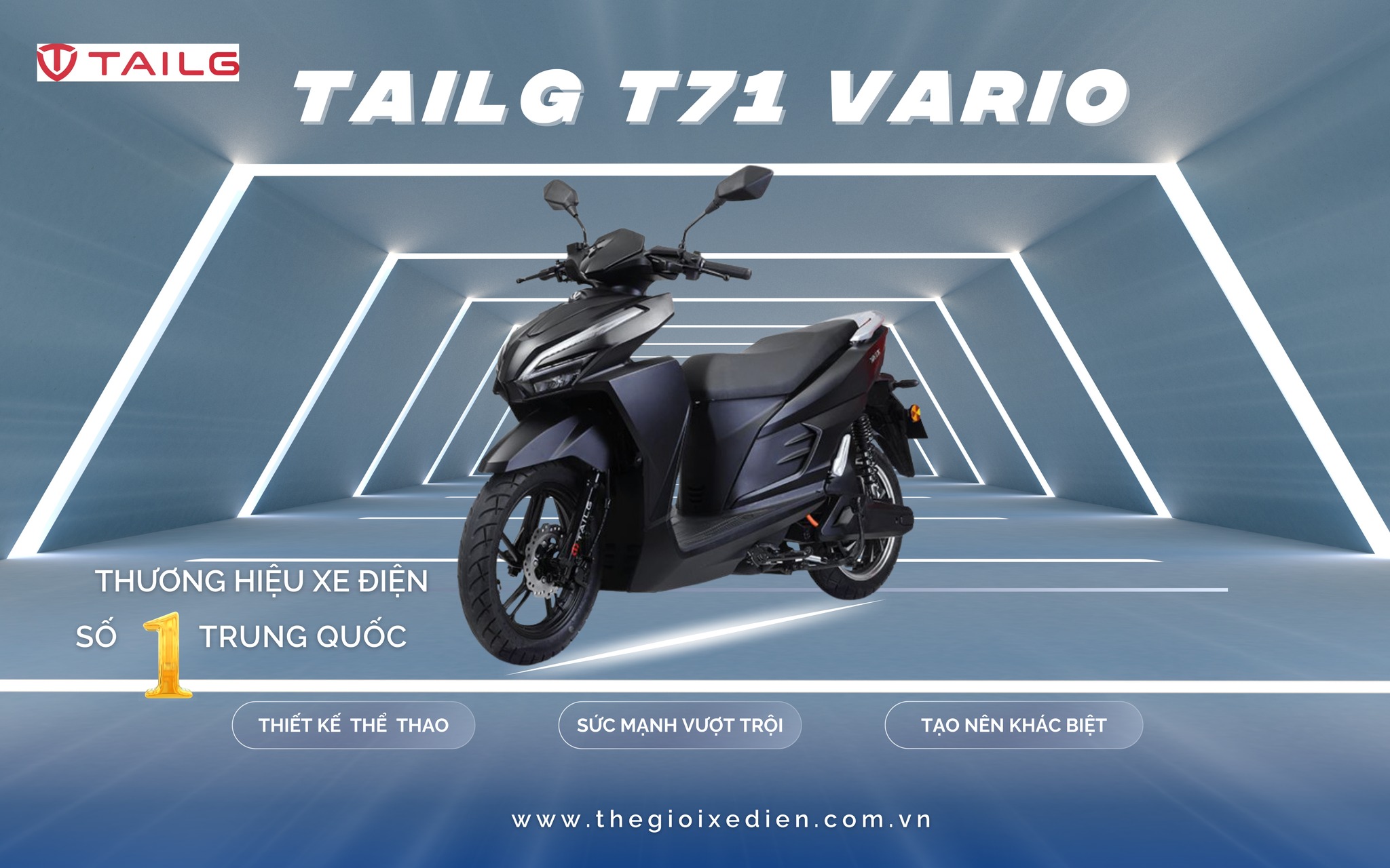 đặc điểm xe máy điện Tailg T71 Vario