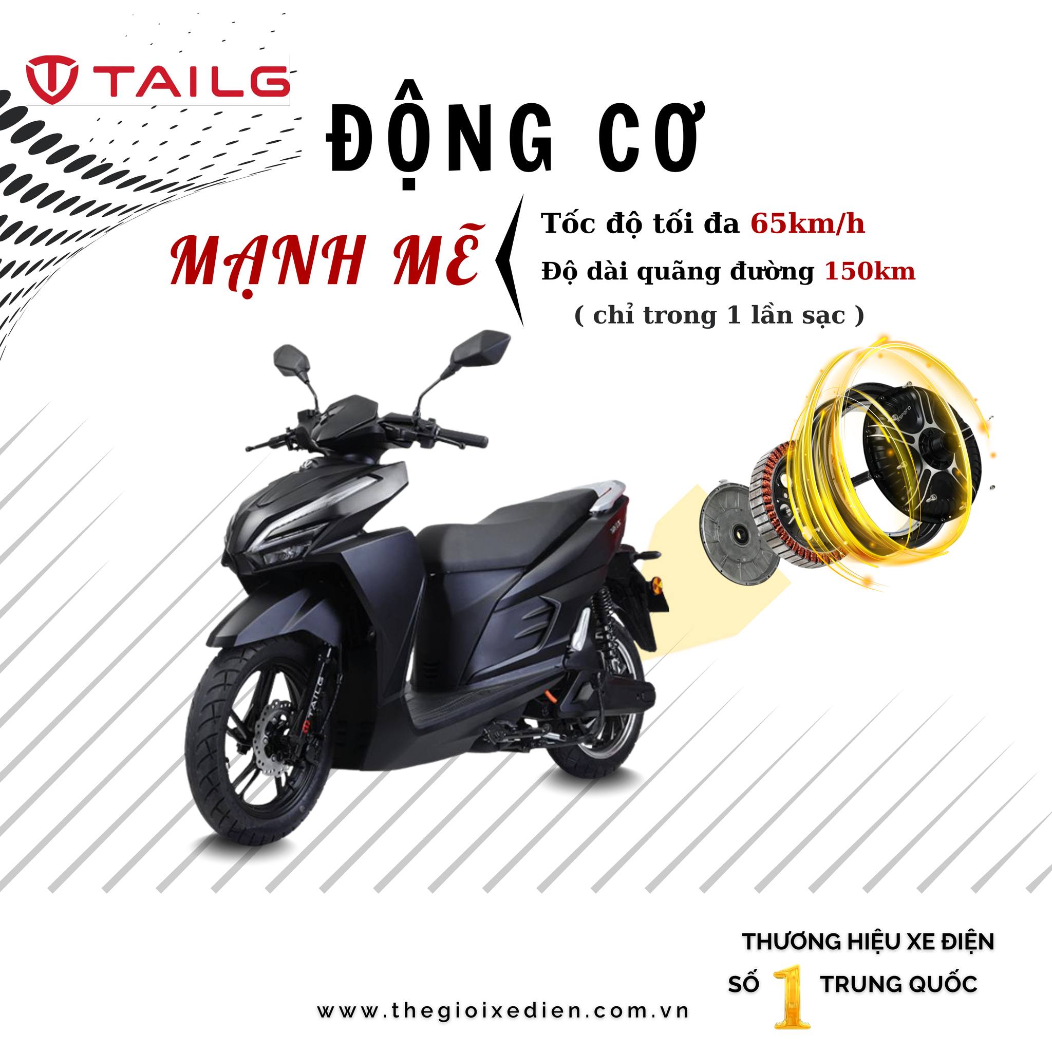 đặc điểm xe máy điện Tailg T71 Vario
