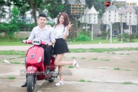 Xe Máy Điện JVC Vespas Đèn Vuông Phanh Đĩa