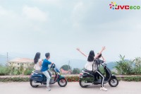 Xe Máy Điện JVC Vespas Đèn Vuông Phanh Đĩa