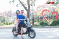 Xe Máy Điện JVC Vespas Đèn Vuông Phanh Đĩa