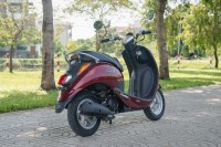 Xe Ga 50cc Elite SYM Đen Mờ/Đỏ Mận