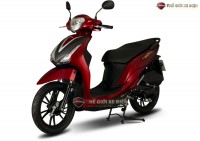 Xe Ga 50cc KYMCO Candy Hermosa Màu Trắng/Đỏ Bóng