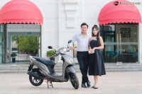 Xe Ga 50cc KYMCO Candy Hermosa Màu Trắng/Đỏ Bóng