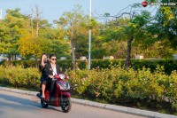 Xe Ga 50cc KYMCO Candy Hermosa Màu Trắng/Đỏ Bóng