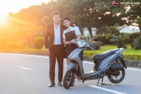 Xe Ga 50cc KYMCO Candy Hermosa Xám/Đen Nhám