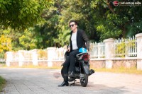 Xe Ga 50cc KYMCO Candy Hermosa Màu Trắng/Đỏ Bóng