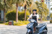 Xe Ga 50cc KYMCO Candy Hermosa Xám Xi Măng Đời Mới