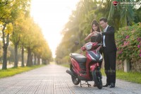 Xe Ga 50cc KYMCO Candy Hermosa Màu Trắng/Đỏ Bóng