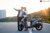 Xe Ga 50cc KYMCO Candy Hermosa Xám/Đen Nhám