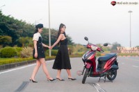 Xe Ga 50cc KYMCO Candy Hermosa Màu Trắng/Đỏ Bóng