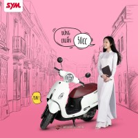 Xe Ga 50cc SYM Attila Sơn Bóng