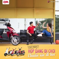 Xe Ga 50cc SYM Passing Sơn Bóng