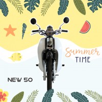Xe Máy 50cc Cub New Ally Vành Đúc
